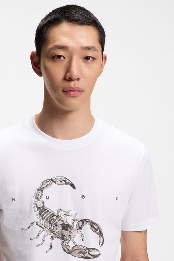 ΜΠΛΟΥΖΑ T-SHIRT HUGO - 100 ΛΕΥΚΟ